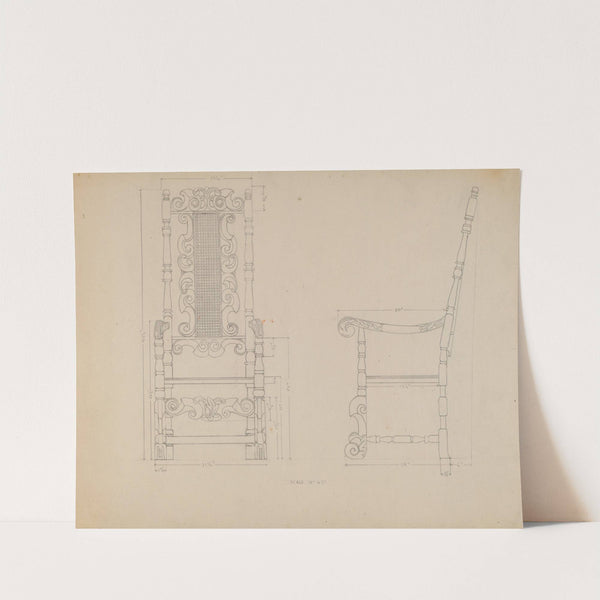 Drawing of a Chair by American 20th Century