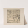 Drawing of scene in temple at Jerusalem by P. & D. Colnaghi