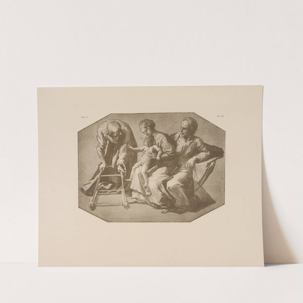 Drawing of the holy family by P. & D. Colnaghi