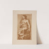 Drawing of woman in drapery by P. & D. Colnaghi
