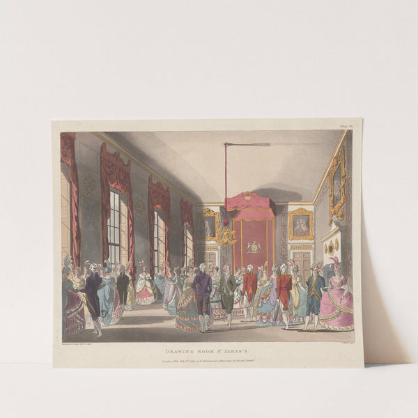 Drawing Room St James’s (1809) by Thomas Rowlandson