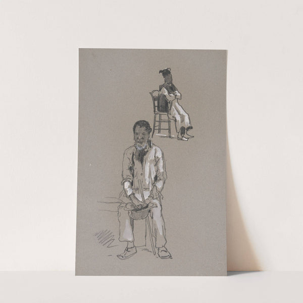 Drawings of Black people Pl.3 (1881) by Milton J. Burns