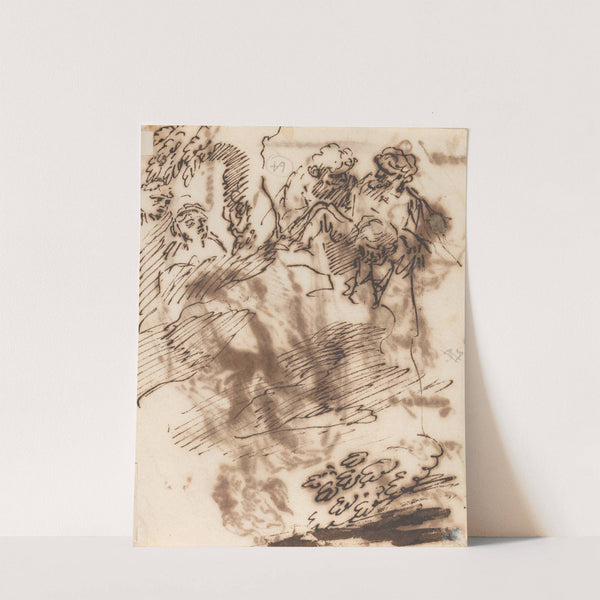 Drawings of Classical Figures by Salvator Rosa