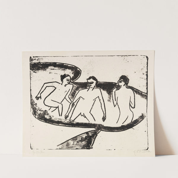 Drei Akte im Wasser, Moritzburg (1910) by Ernst Ludwig Kirchner