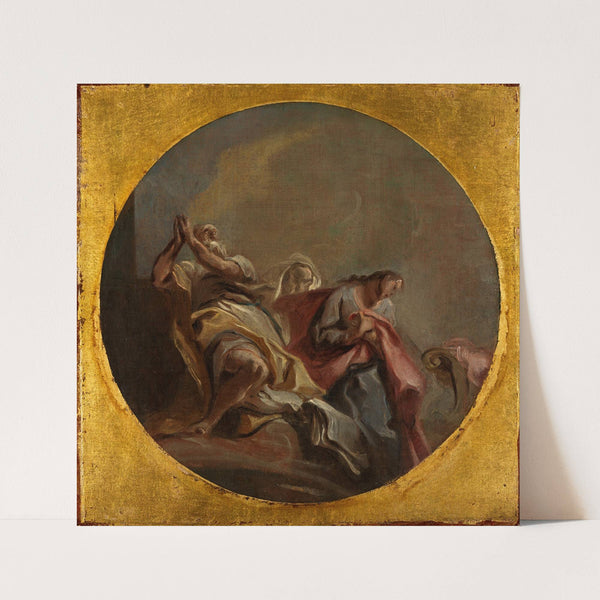 Drei Apostel auf Wolken by Carlo Carlone