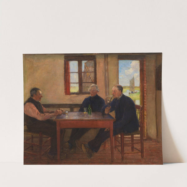 Drei Bauern (1896) by Fritz Mackensen