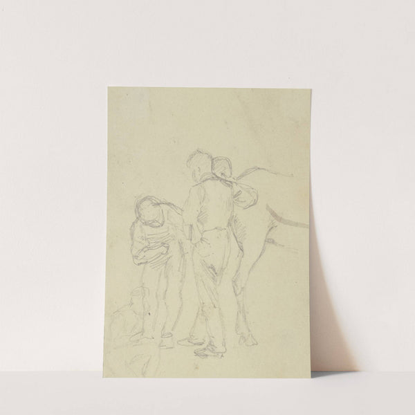 Drei Hufschmiede bei der Arbeit (1841) by Jakob Becker