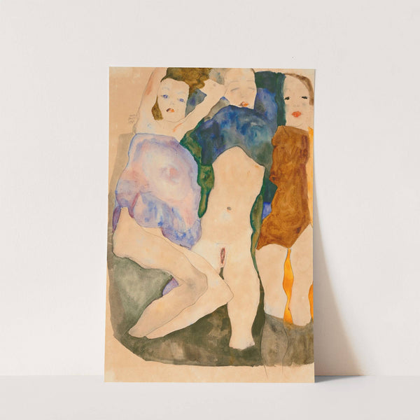 Drei Mädchen (1911) by Egon Schiele