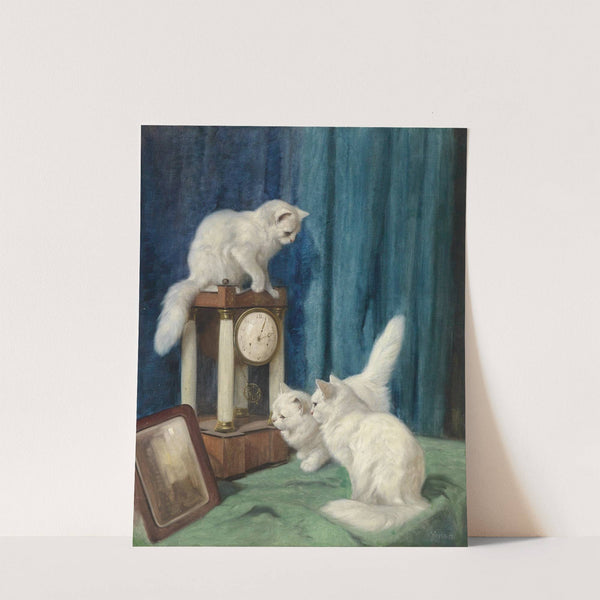 Drei neugierige Katzen by Arthur Heyer