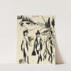 Drei Spaziergänger in einer Gebirgslandschaft (1927) by Ernst Ludwig Kirchner