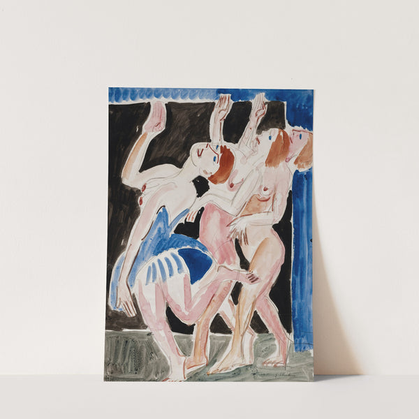 Drei Tänzerinnen (circa 1926) by Ernst Ludwig Kirchner