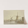 Drei Windmühlen bei Amsterdam by Anthonie van Borssom