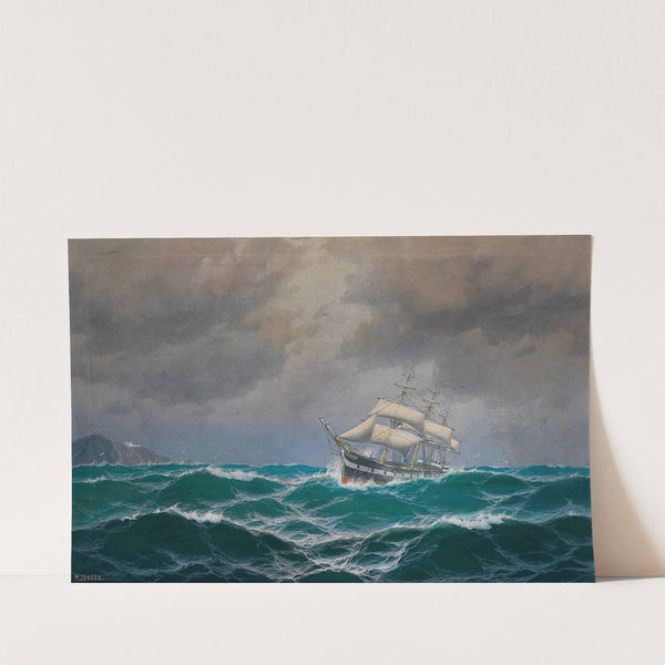 Dreimaster auf hoher See by Max Jensen