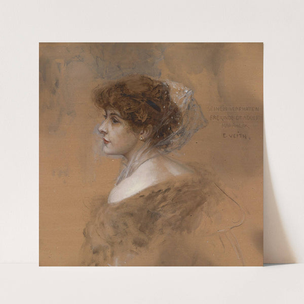 Dreiviertelporträt einer jungen Frau by Eduard Veith