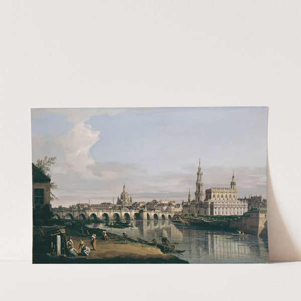 Dresden from the Right Bank of the Elbe, below the Augustus Bridge (c.1750) by Bernardo Bellotto