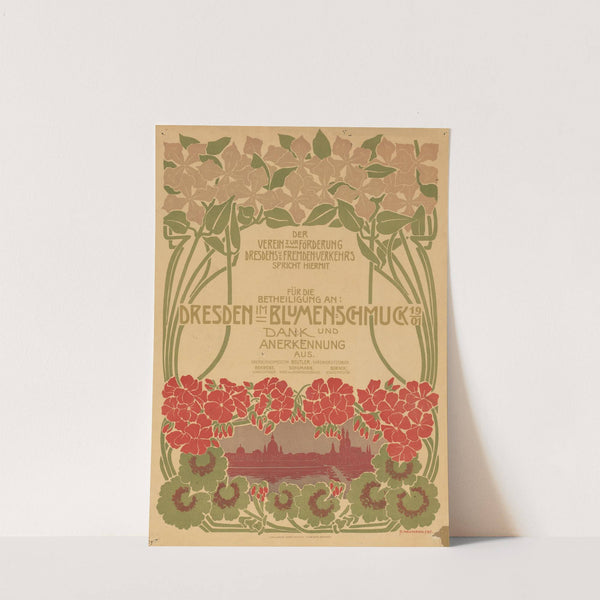 Dresden im Blumenschmuck 1901. Dank und Anerkennung (1901) by Paul Naumann