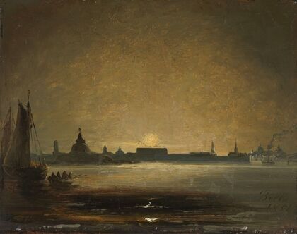 Dresden in Moonlight