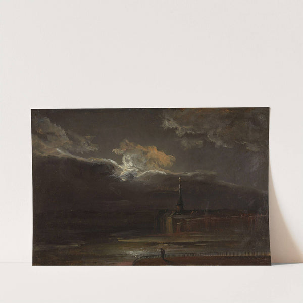 Dresden in Moonlight by Johan Christian Dahl