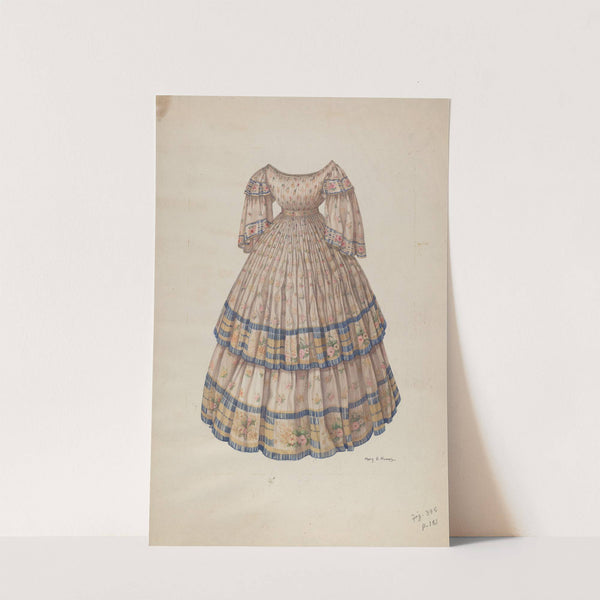 Dress with Hoop Skirt by Mary E. Humes