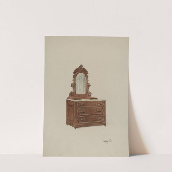 Dresser with Marble Top by Geoffrey Holt