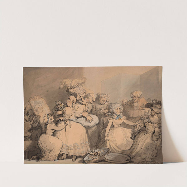 Dressing for a birthday by Thomas Rowlandson