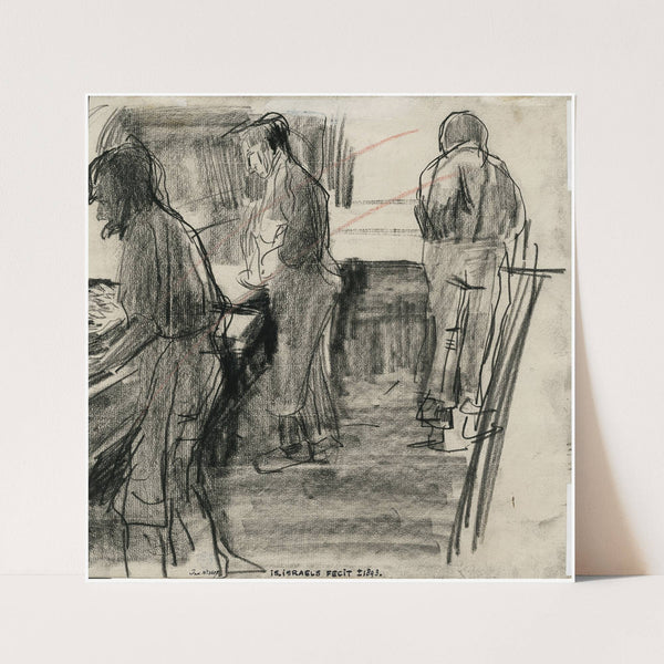 Drie keukenhulpen aan het werk (1893) by Isaac Israëls