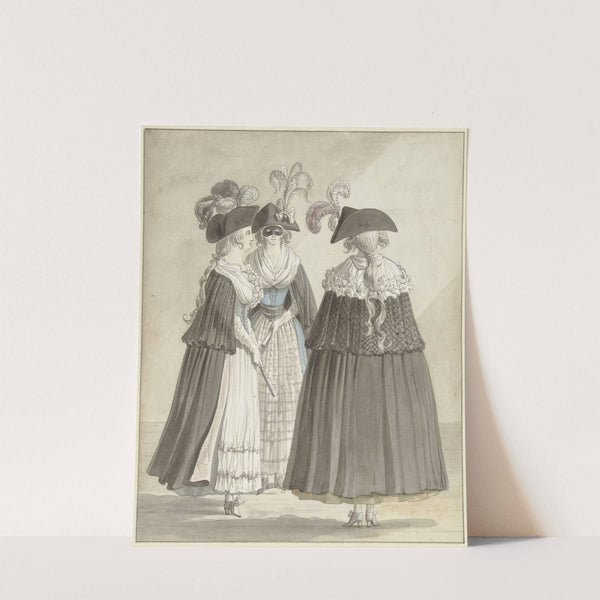 Drie vrouwen in Romeinse maskeradekostuums by Daniël Dupré