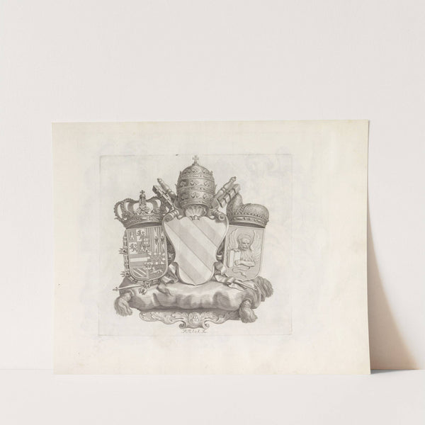 Drie wapenschilden (1673-1743) by Robert van Audenaerde