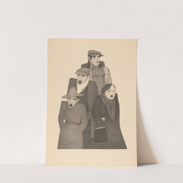 Drie zangers en een accordeonist (1928) by Johan van Hell