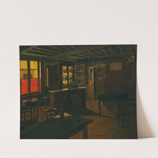 Drinking Room At The La Croix-Vert In Moret by Marius Borgeaud