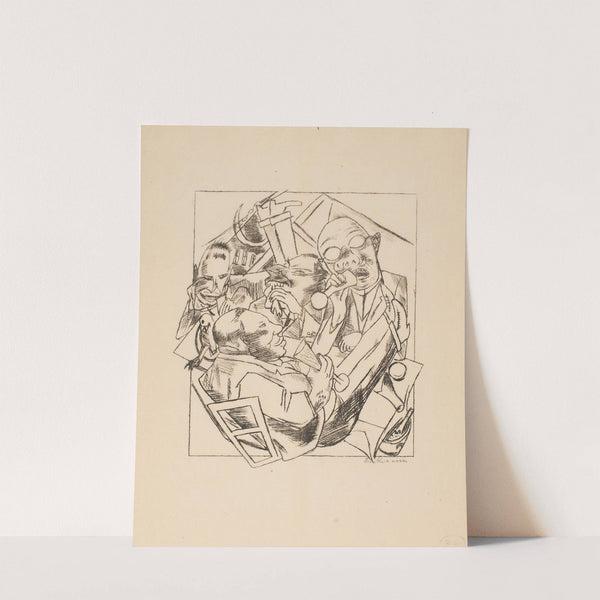 Drinking Song (1920) by Max Beckmann