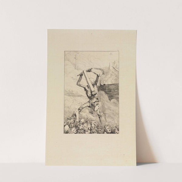 Dritte Zukunft (Eva und die Zukunft, Opus III, Blatt 6) (1880-1882) by Max Klinger