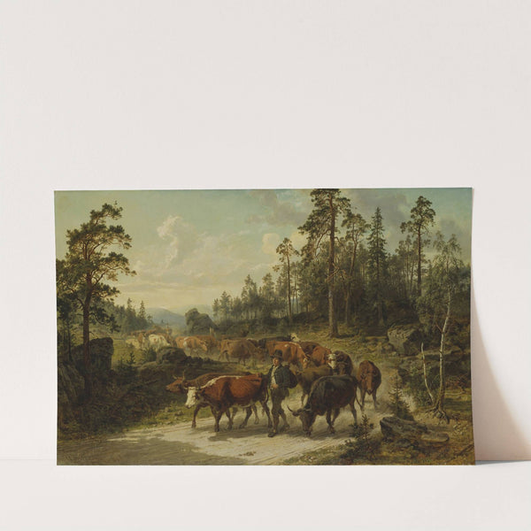 Driving Cattle in Småland (1863) by Nils Andersson