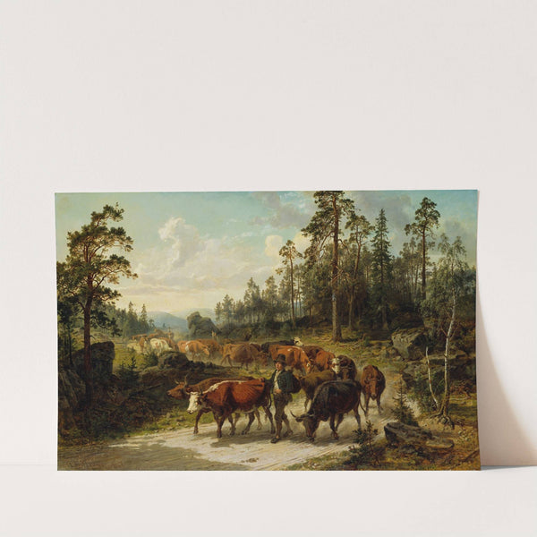 Driving Cattle in Småland by Nils Andresson