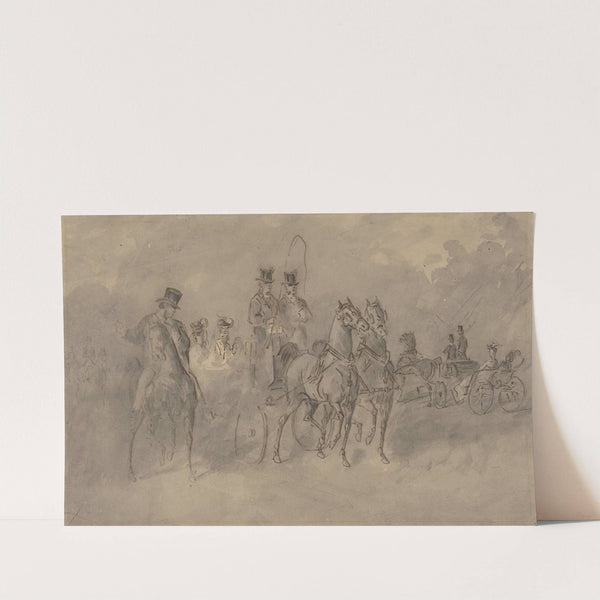 Driving in the Bois de Boulogne by Constantin Guys