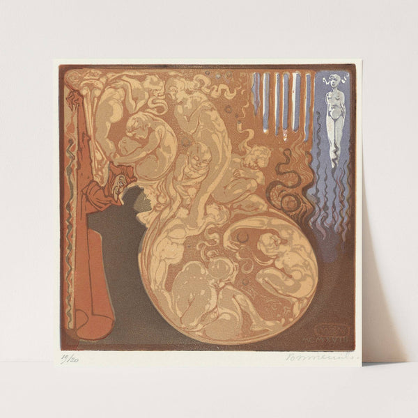 Droomachtig tafereel by Bernard Willem Wierink