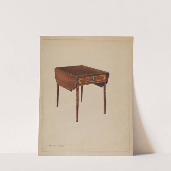 Drop-leaf Table by Bernard Gussow