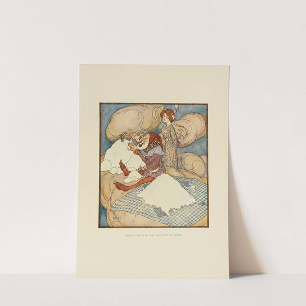 Drop-of-Crystal was too busy to speak (1910) by Edmund Dulac