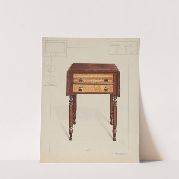 Dropleaf Table by Alfred Walbeck