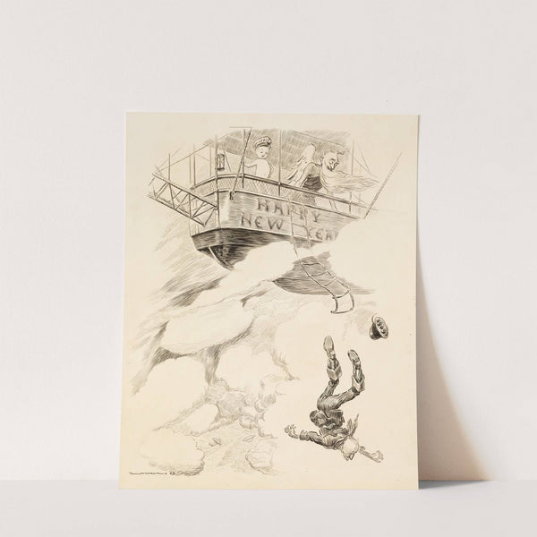 Dropping the pilot (1909) by William Henry Walker