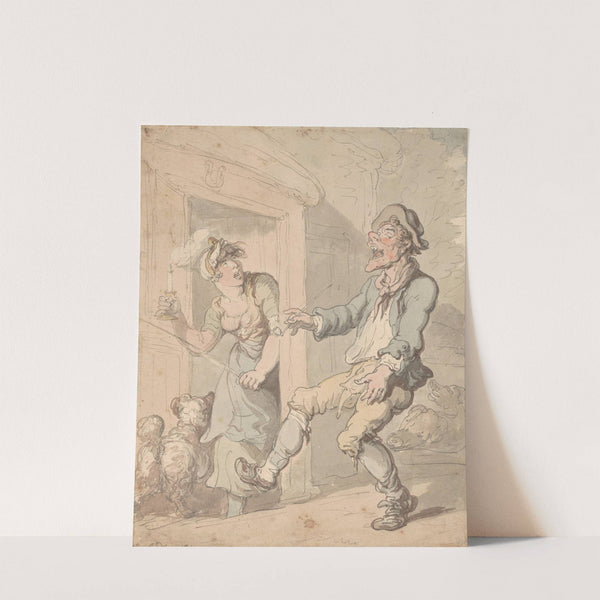 Drunkard's return by Thomas Rowlandson