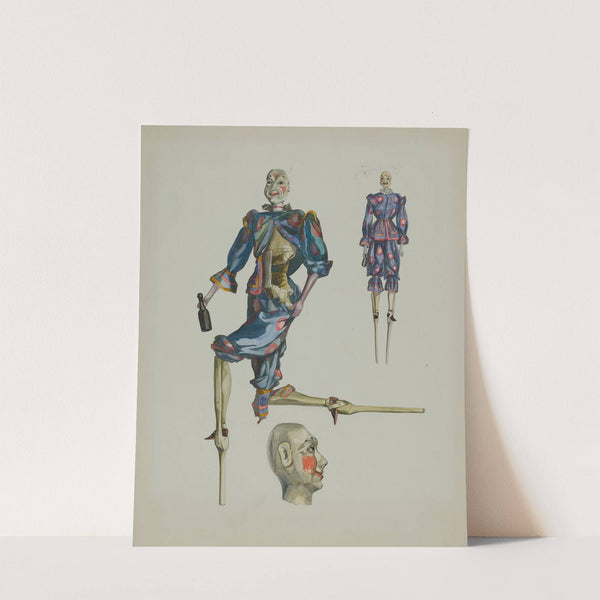 Drunken Clown Puppet by Verna Tallman