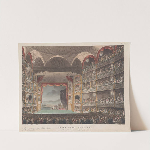 Drury Lane Theatre (1808) by Thomas Rowlandson