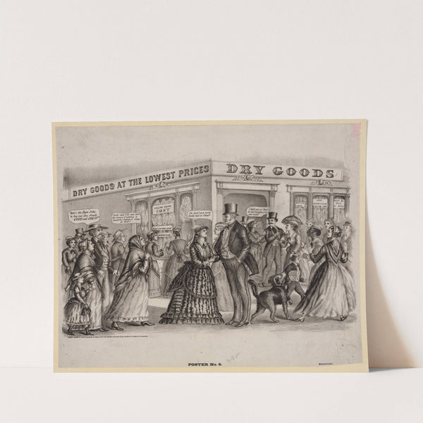 Dry goods. Poster no. 6 (1873) by Gibson & Co. Lith