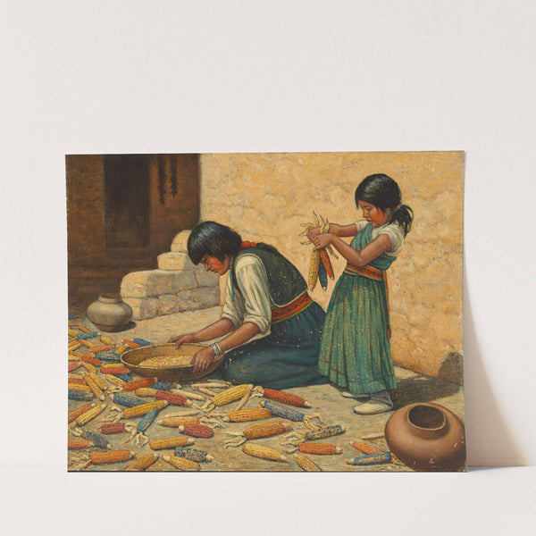 Drying Corn by Carl Moon