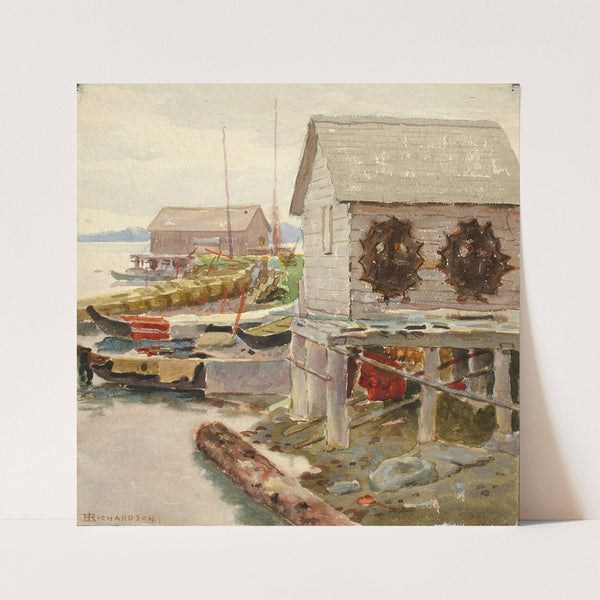 Drying Skins, Sitka by Theodore J. Richardson