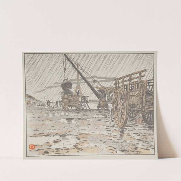 Du Quai de Passy, par la en pluie (1902) by Henri Rivière