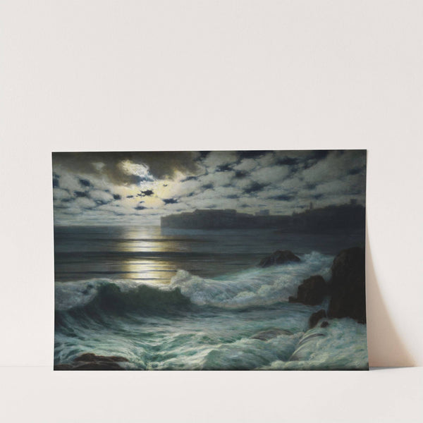 Dubrovnik bei Mondlicht (1915) by Eduard Kasparides