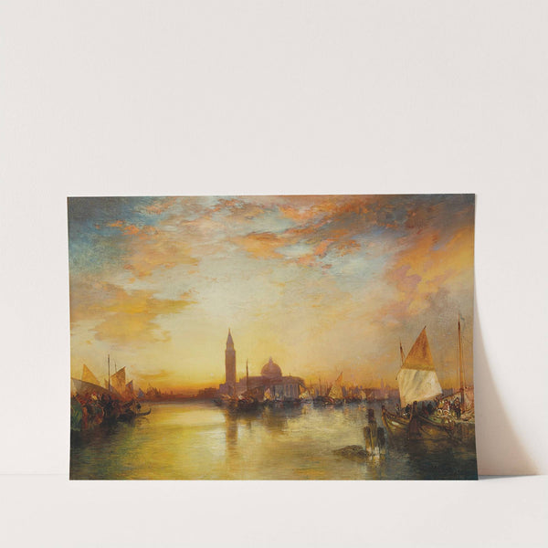 Ducal Palace, Sunset by Thomas Moran