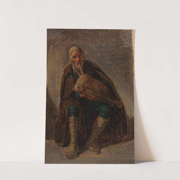 Dudelsack blasender Italiener by Johann Baptist Kirner